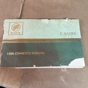 1986 Buick Le Sabre Owners Manual Original Vehicle Car‎ Guide Maintenance Book